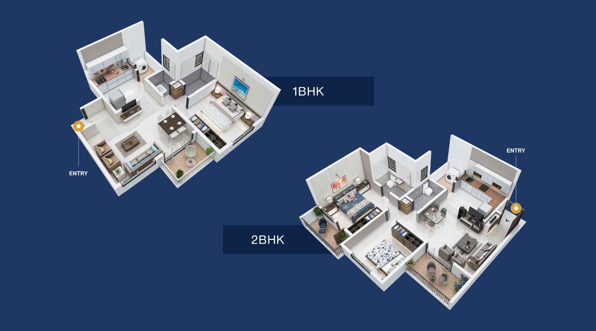 Akshay-Vrindavan-1-&-2-Bhk-Unit-Floorplan